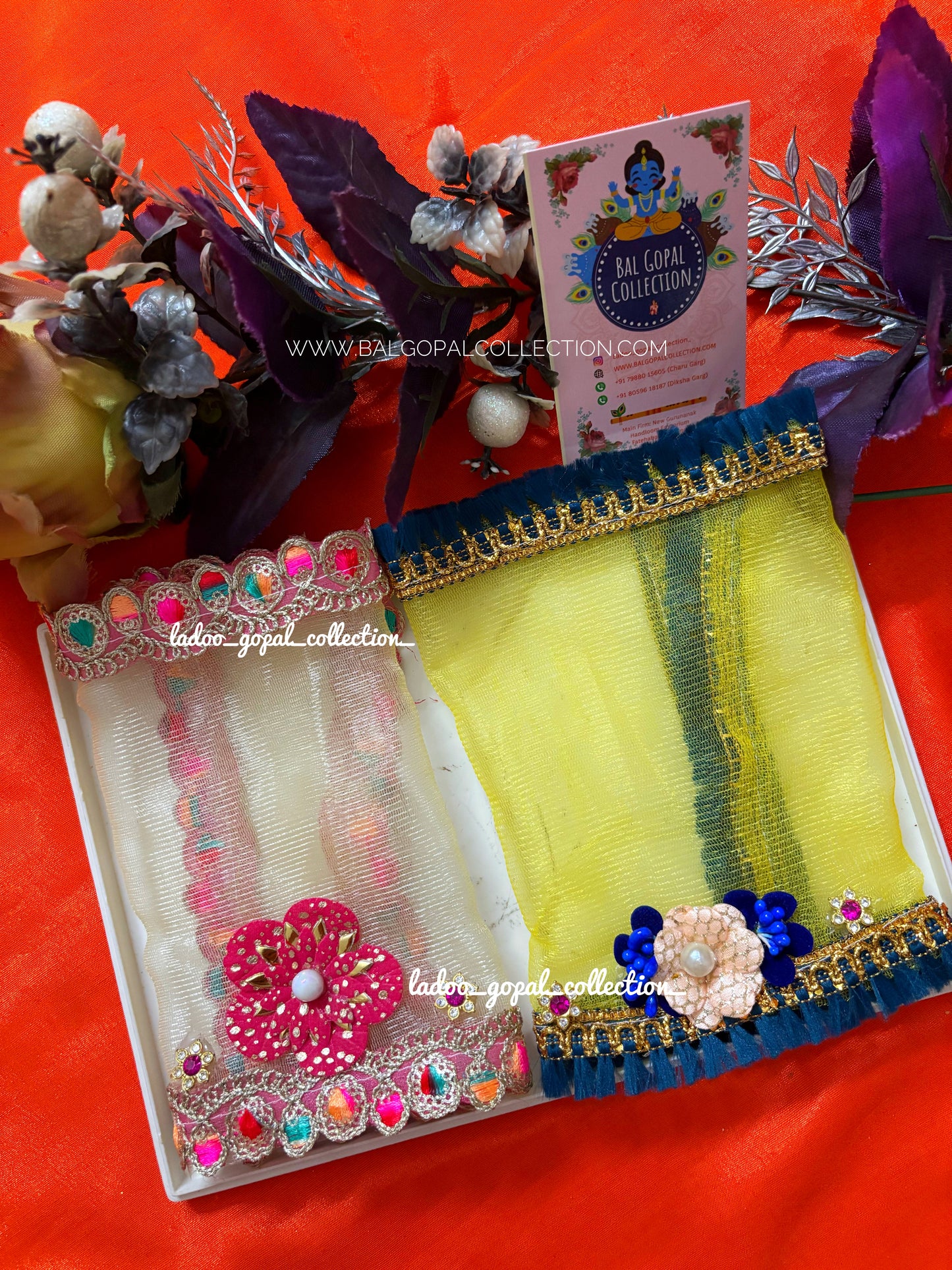 Dupatta for radha rani (set of 2)