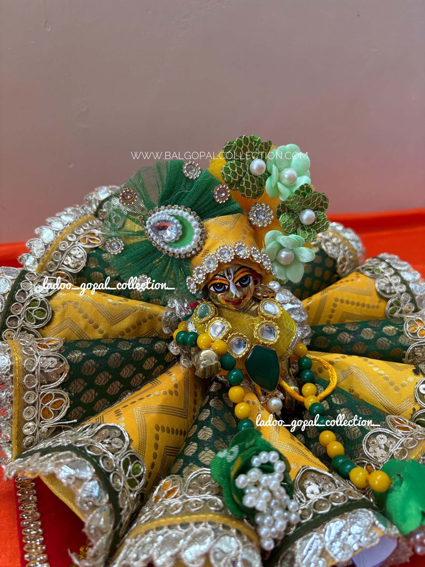 Cone dress with pagdi for laddu gopal
