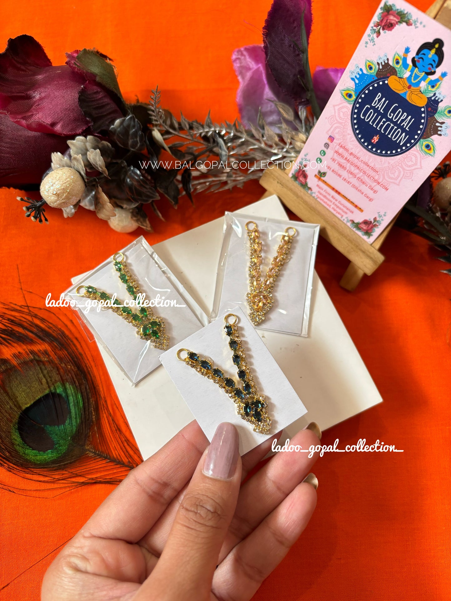 Semi AD mala for laddu gopal size 2-3-4