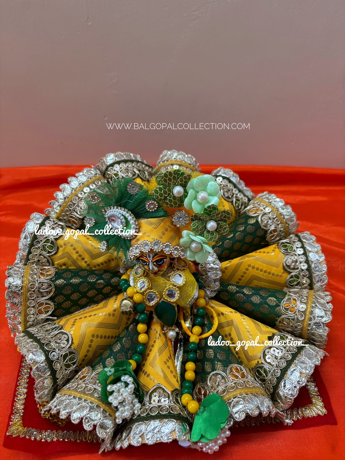 Cone dress with pagdi for laddu gopal