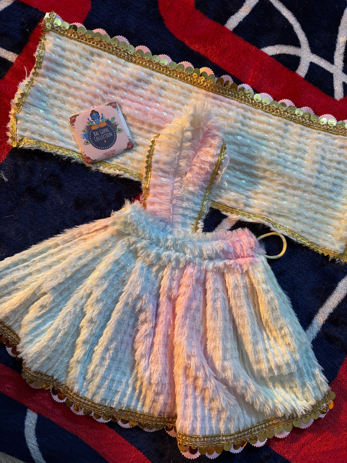 Fur Lehnga for mata rani