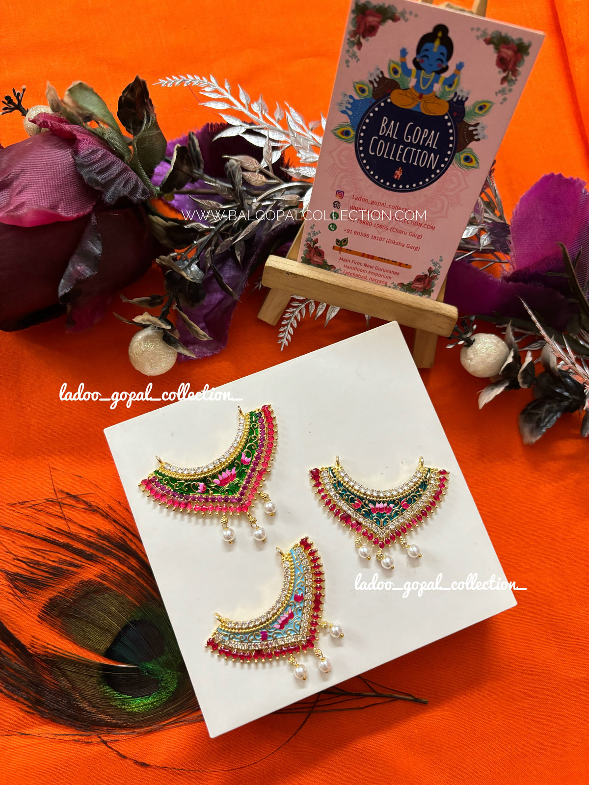 Meenakari AD choker for laddu gopal size 5/6/7