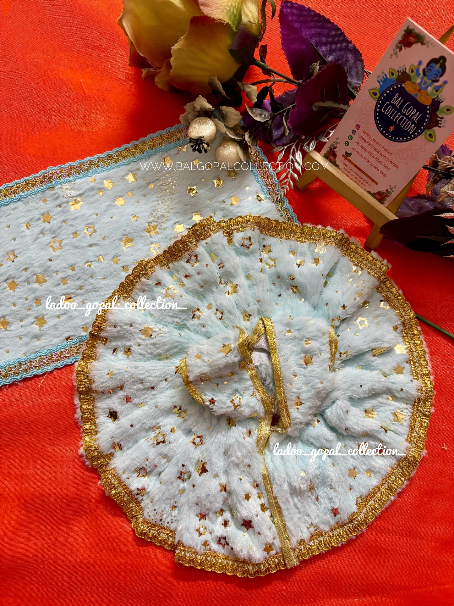 Fur winter poshak for laddu gopal size 4