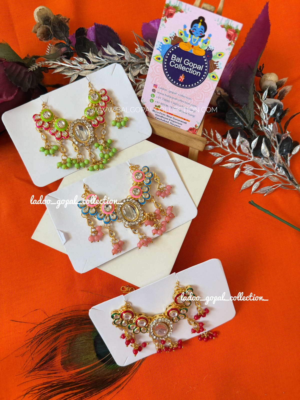Premium kundan mala for laddu gopal