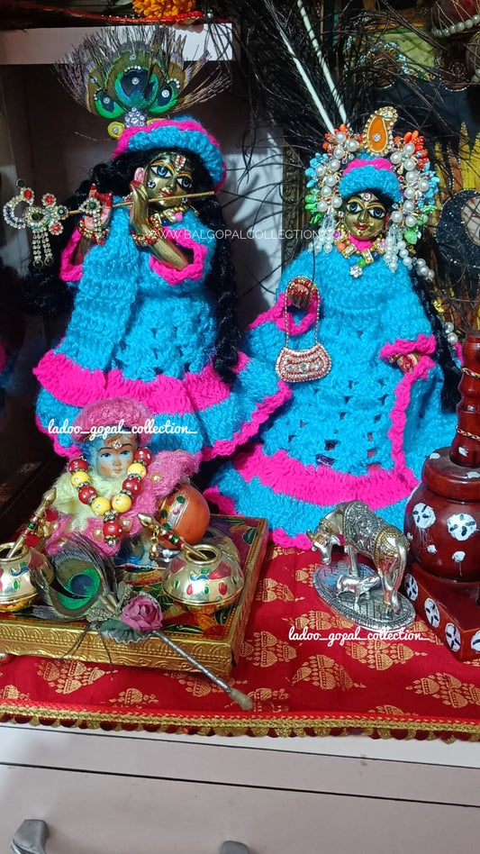 Woollen radha krishna poshak