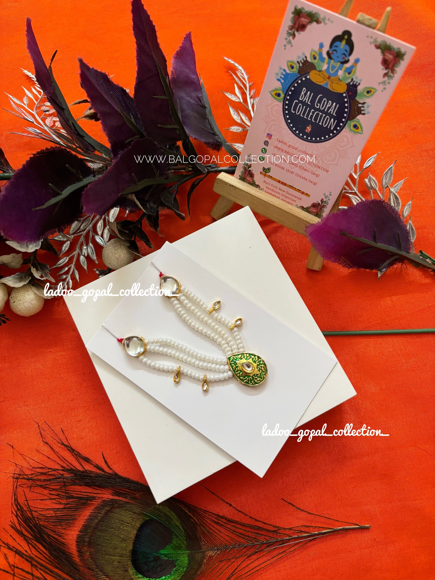 Vrindavan mala for laddu gopal size 4-5-6