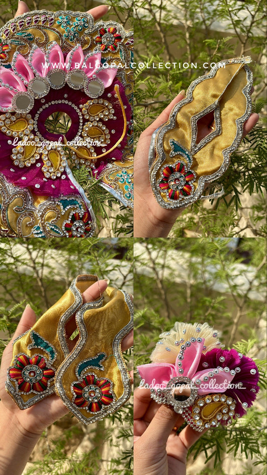 Heavy handwork poshak for laddu gopal