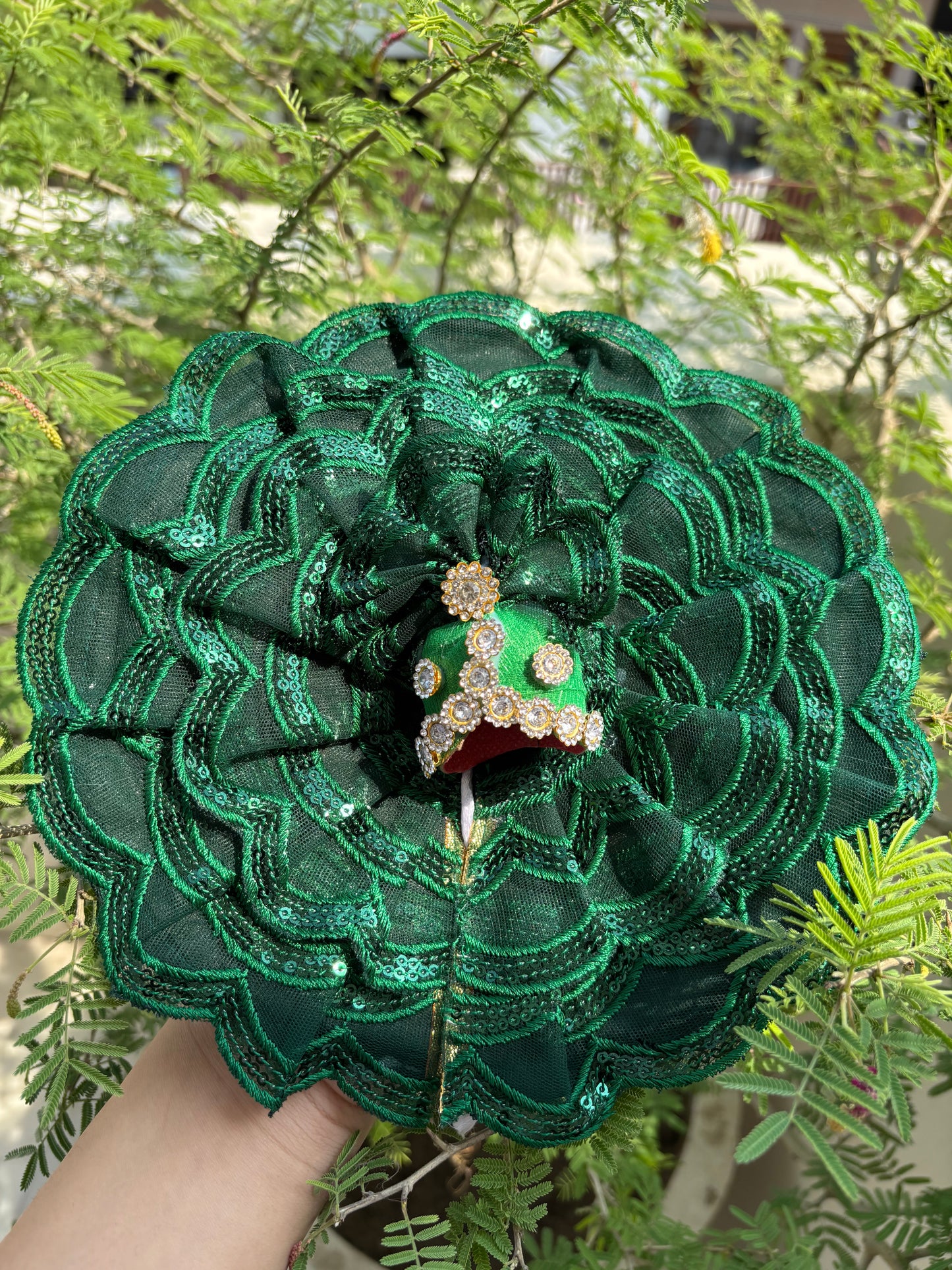 Summer frill dress for laddu gopal