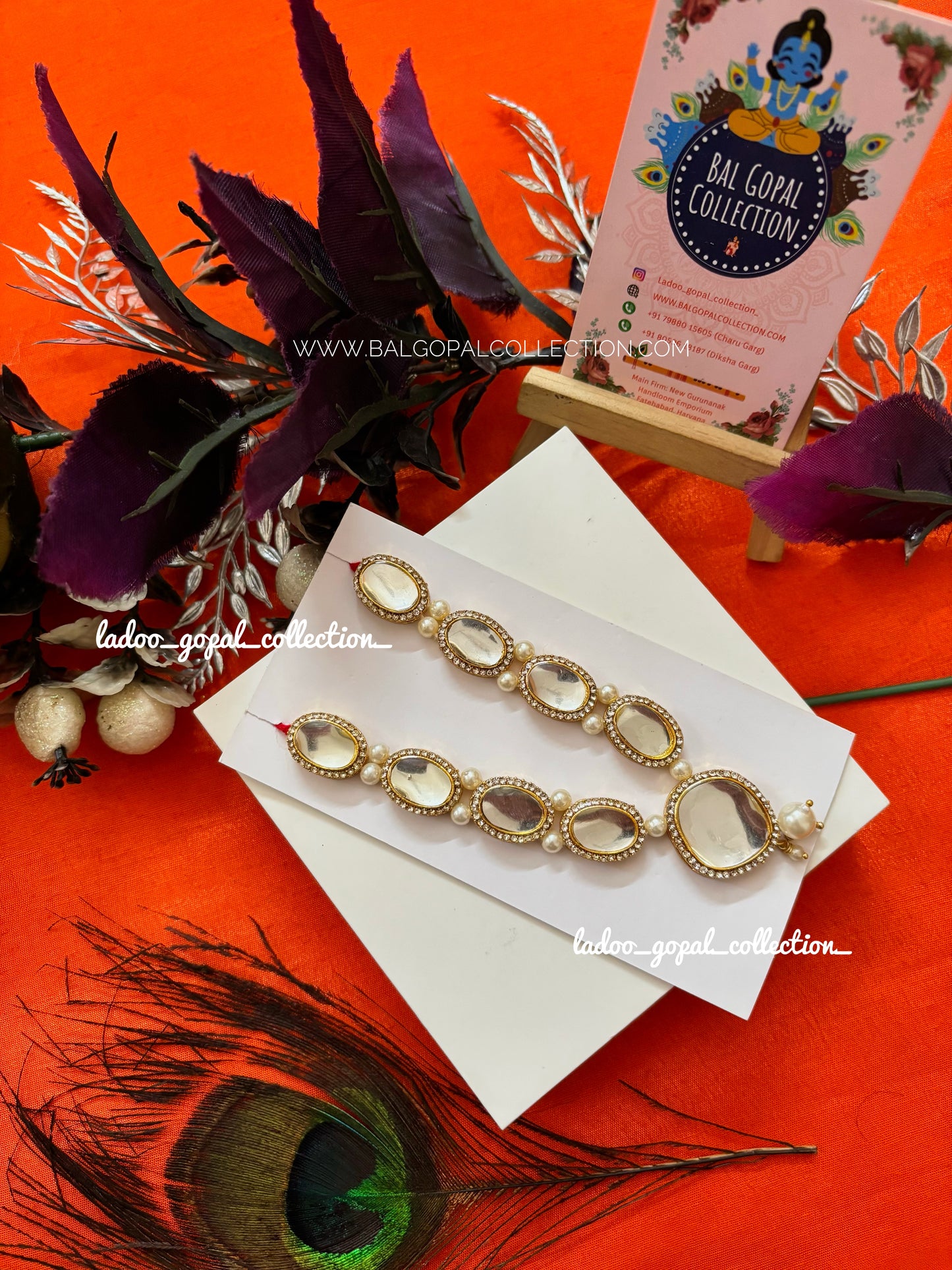 Big Heavy mirror mala for laddu gopal