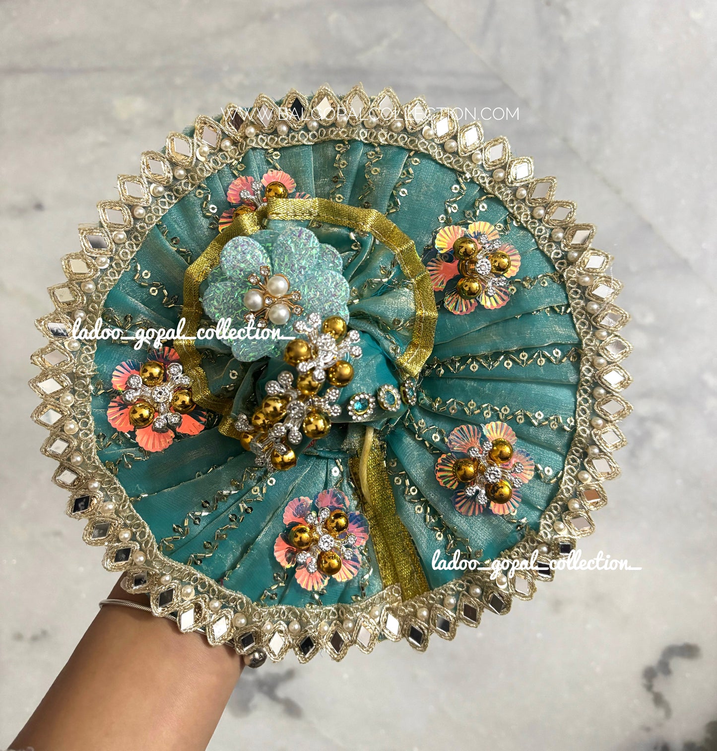 Heavy fabric poshak for laddu gopal