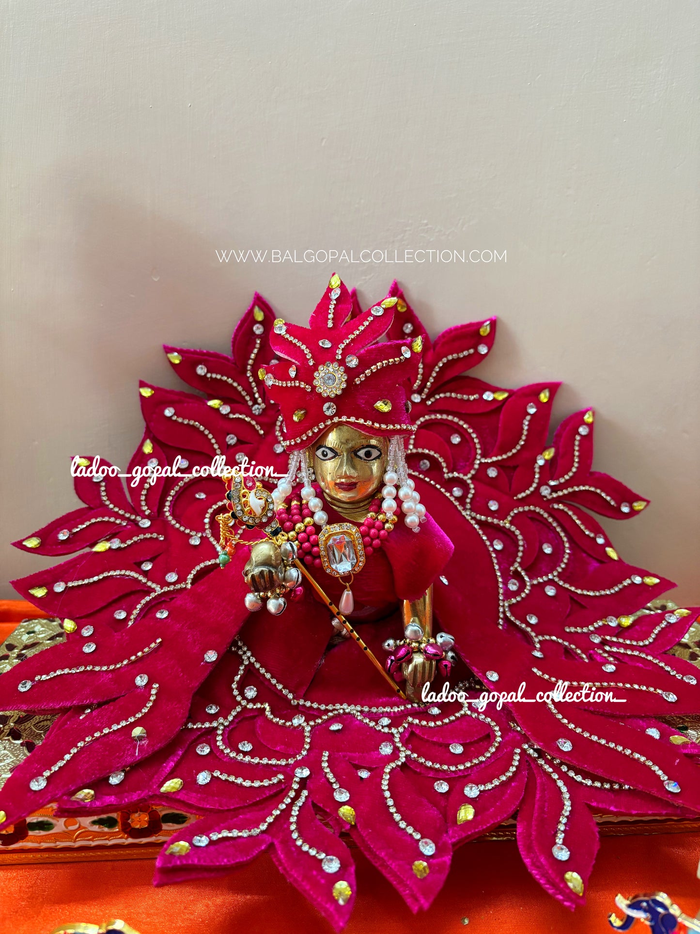 Velvet poshak for laddu gopal