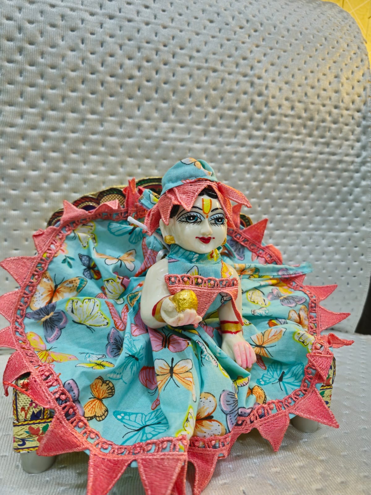 Cotton dress for laddu gopal size 5