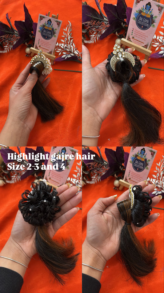Premium Highlight Gajra Kesh for Radha Rani | Designer Deity Hair Accessory
