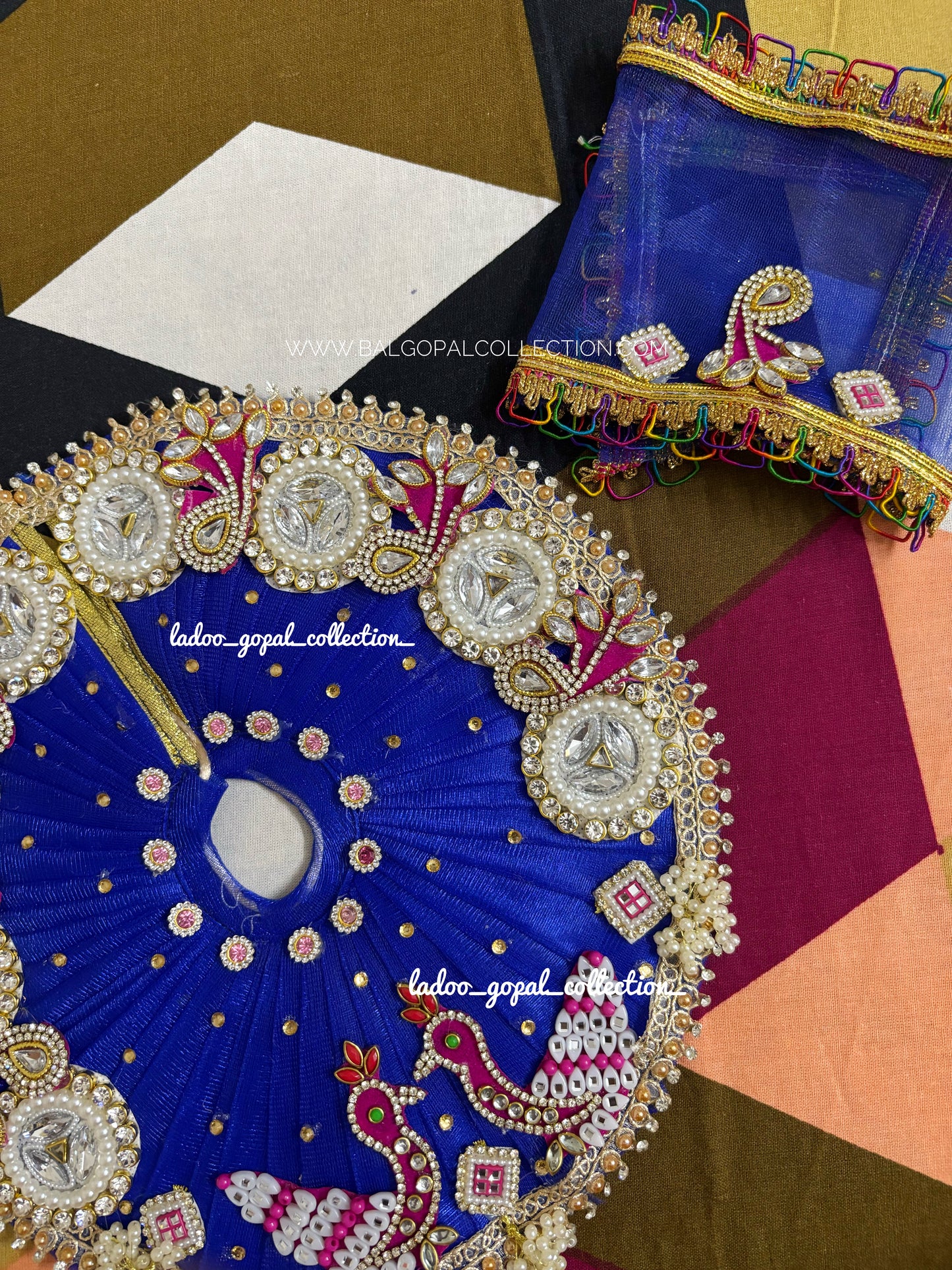 Heavy poshak for Radha Ashtami