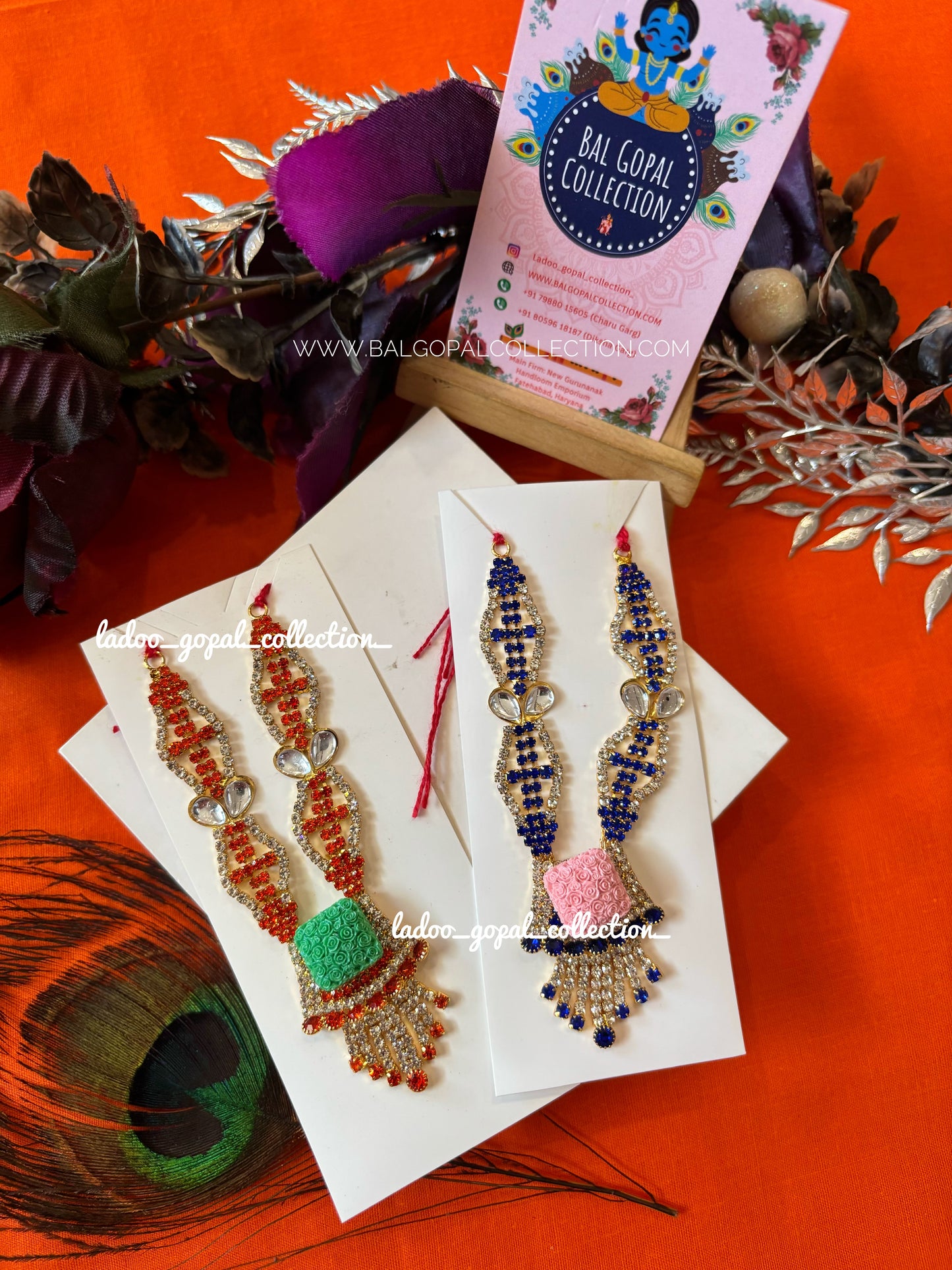 Long mala for laddu gopal size 6-7