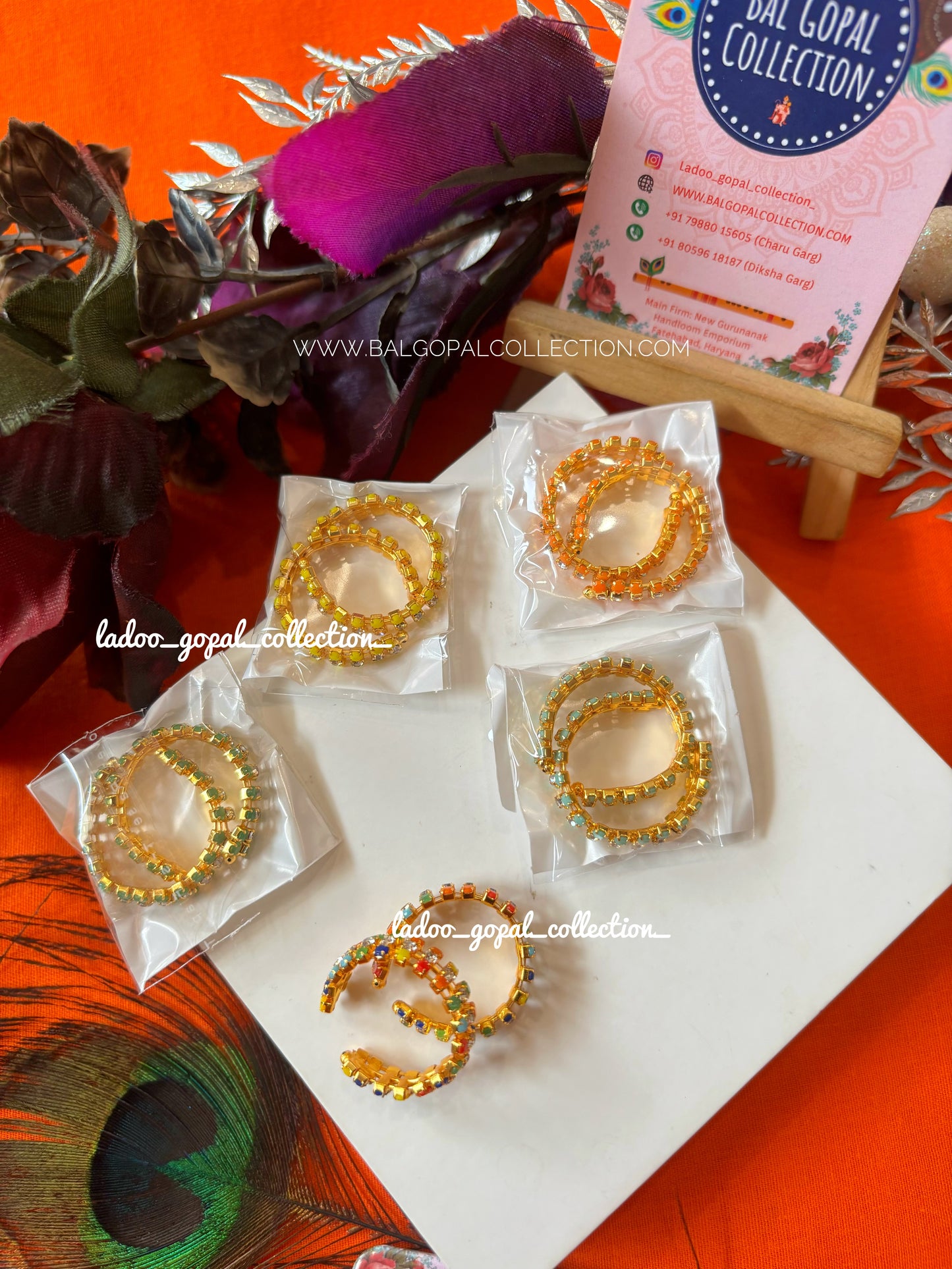 Stone bangles size 6-7
