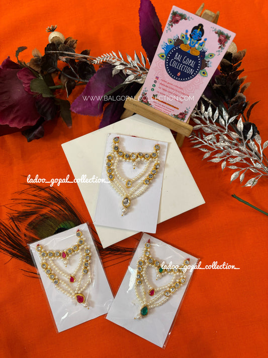 Heavy white mala for laddu gopal