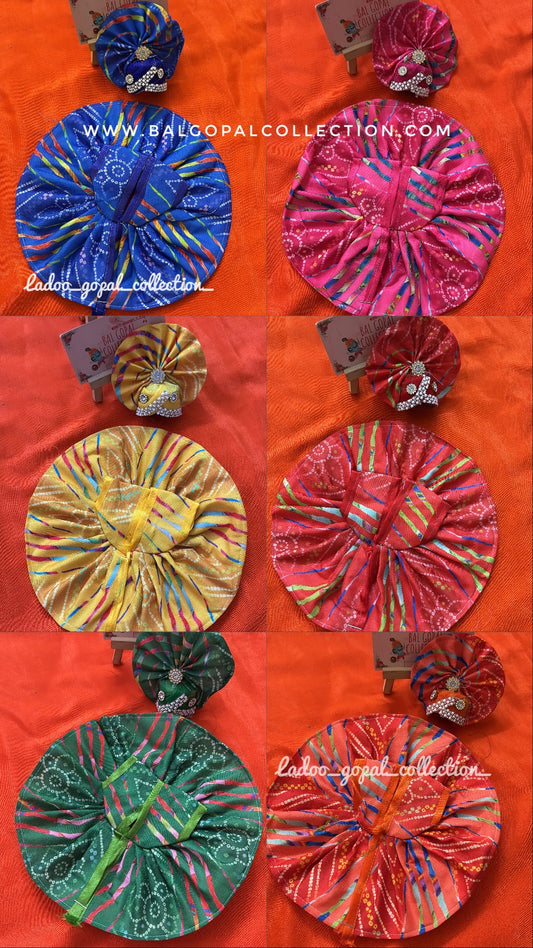 Bandhani cotton poshak for laddu gopal
