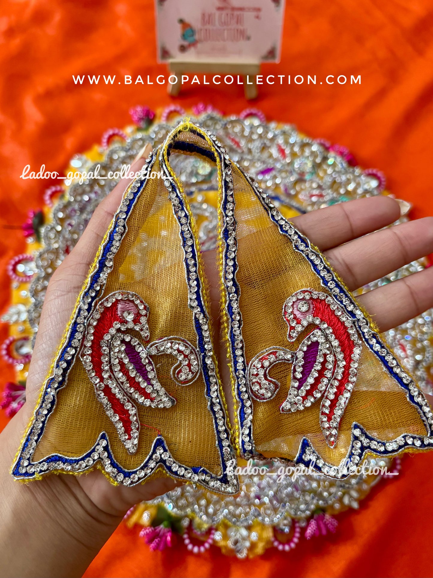 Heavy handwork poshak for laddu gopal