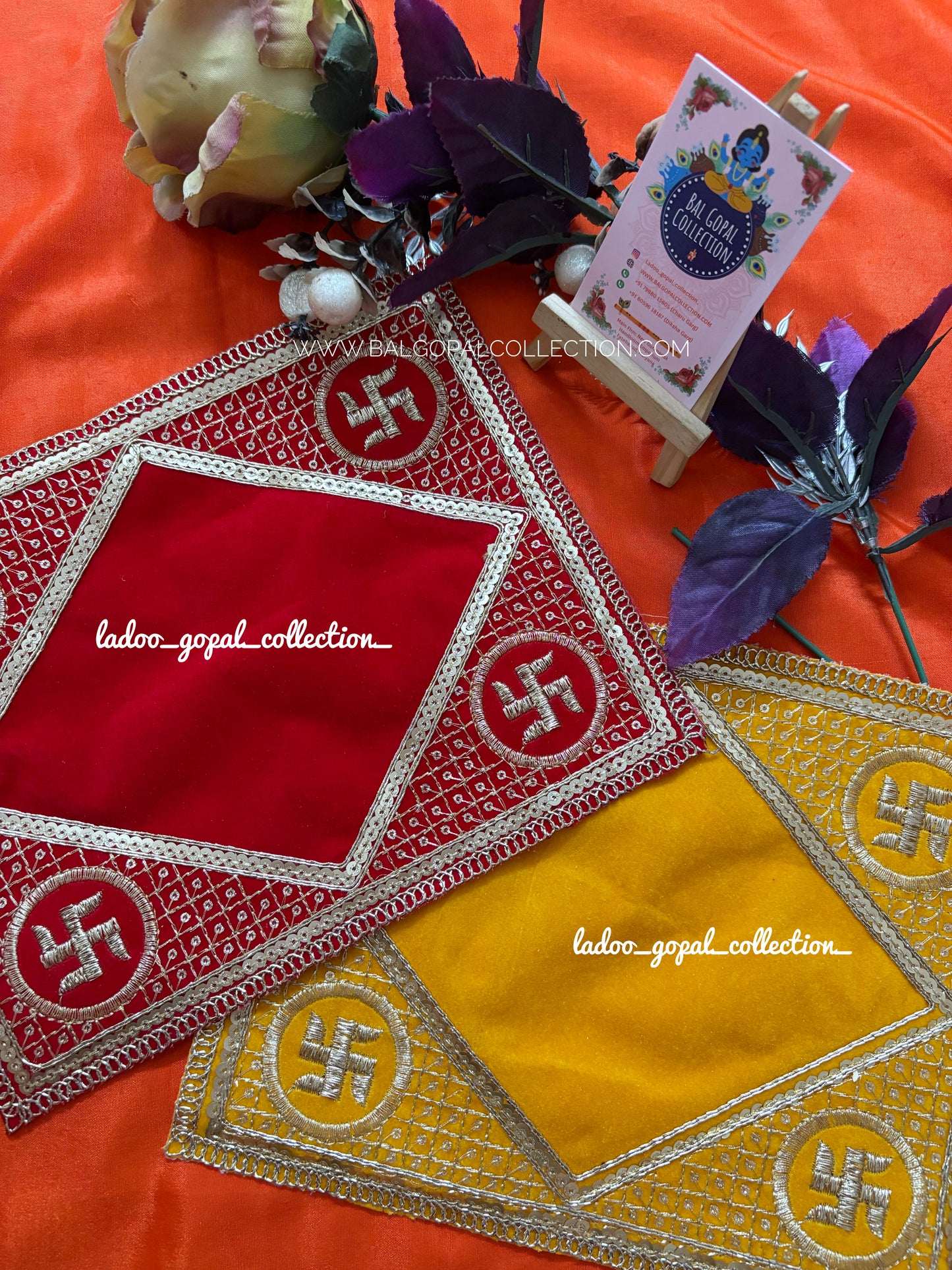 Aasan for mandir (set of 2)