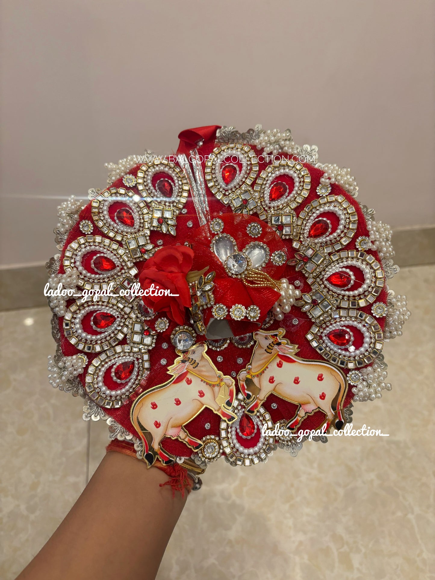 Heavy cow poshak for laddu gopal