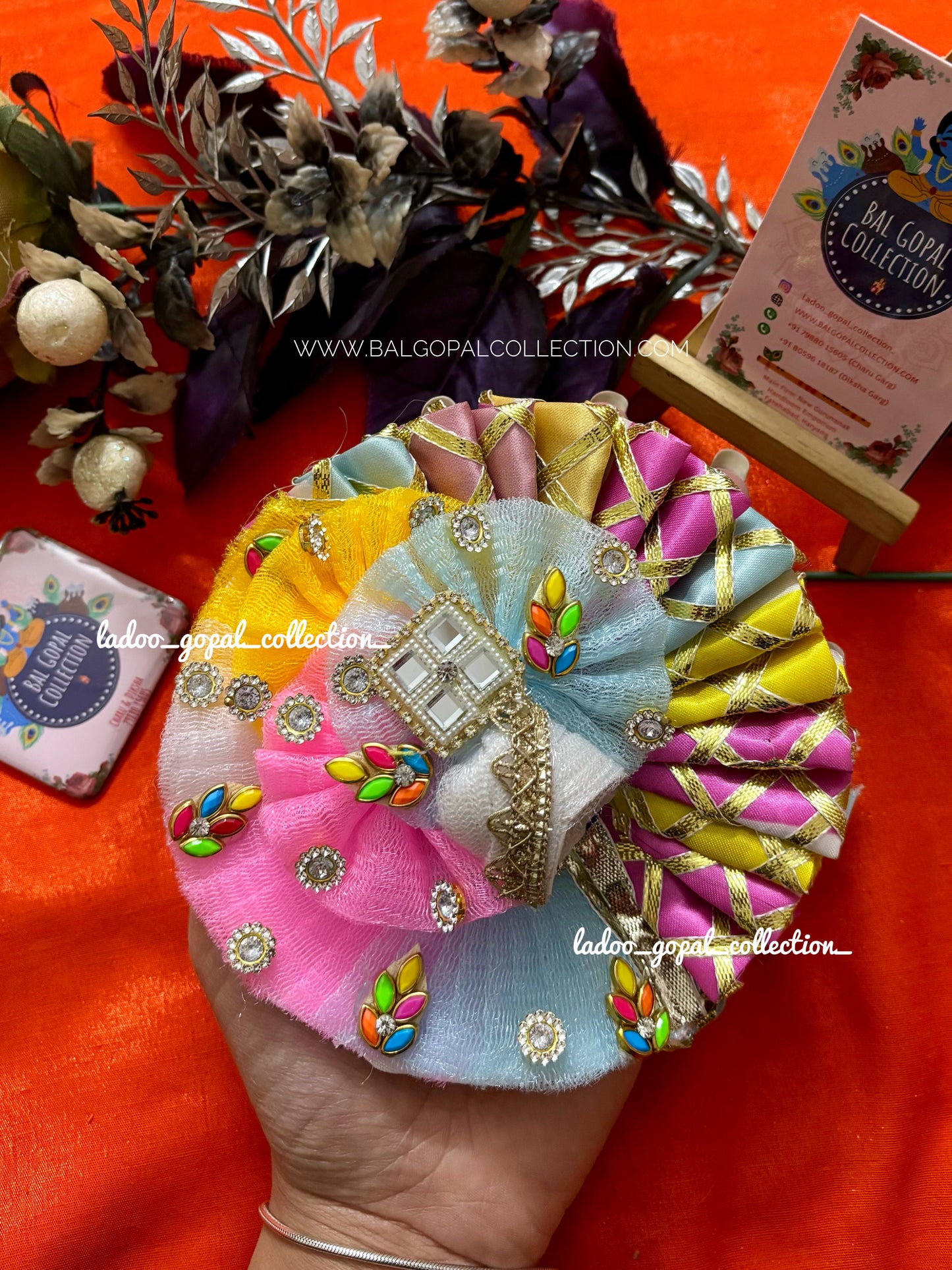 Colorful poshak for laddu gopal