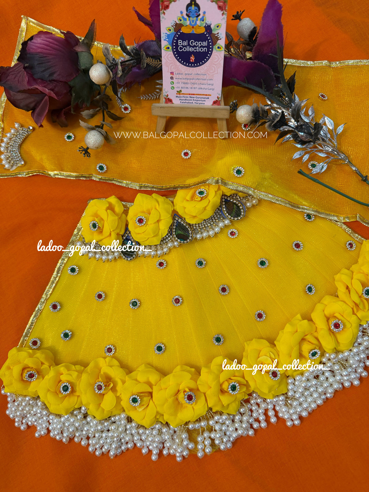 Premium yellow lehnga for mata rani