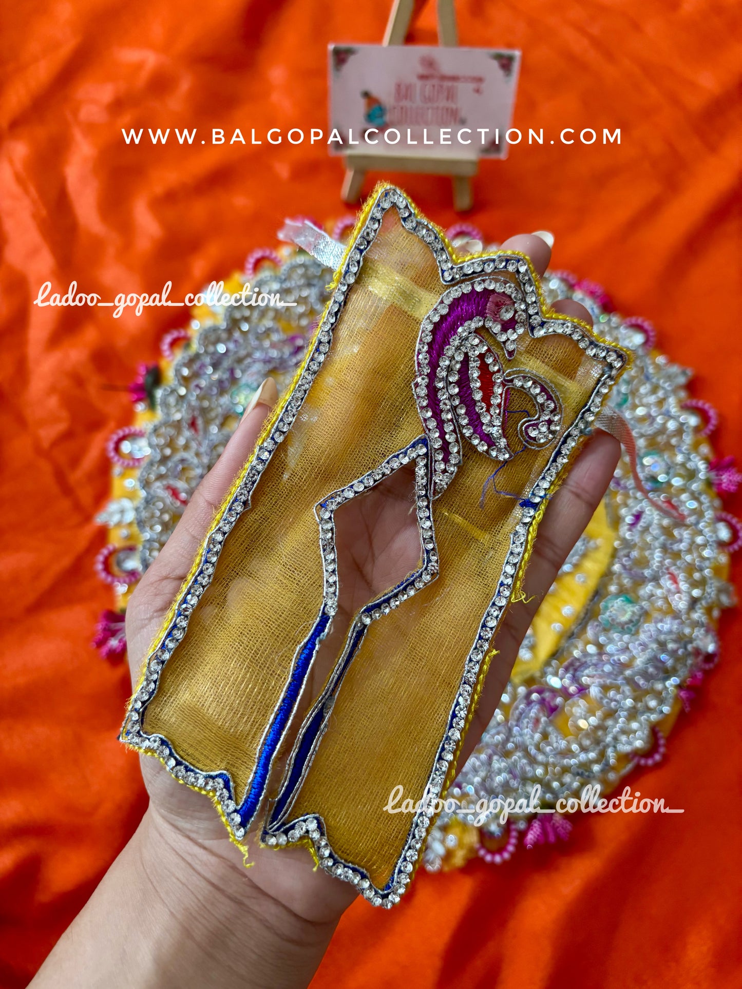 Heavy handwork poshak for laddu gopal