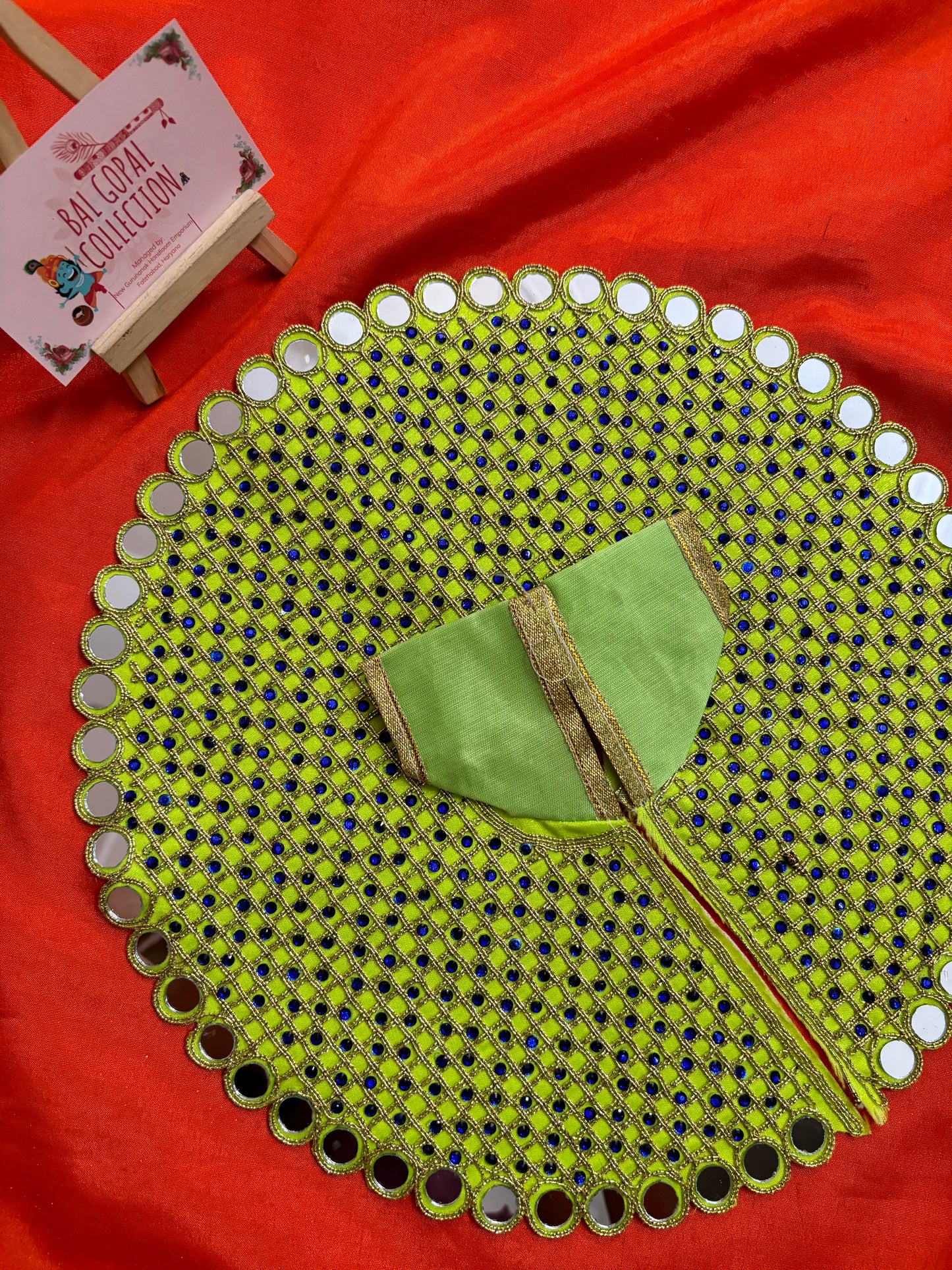 Mirror poshak for laddu gopal