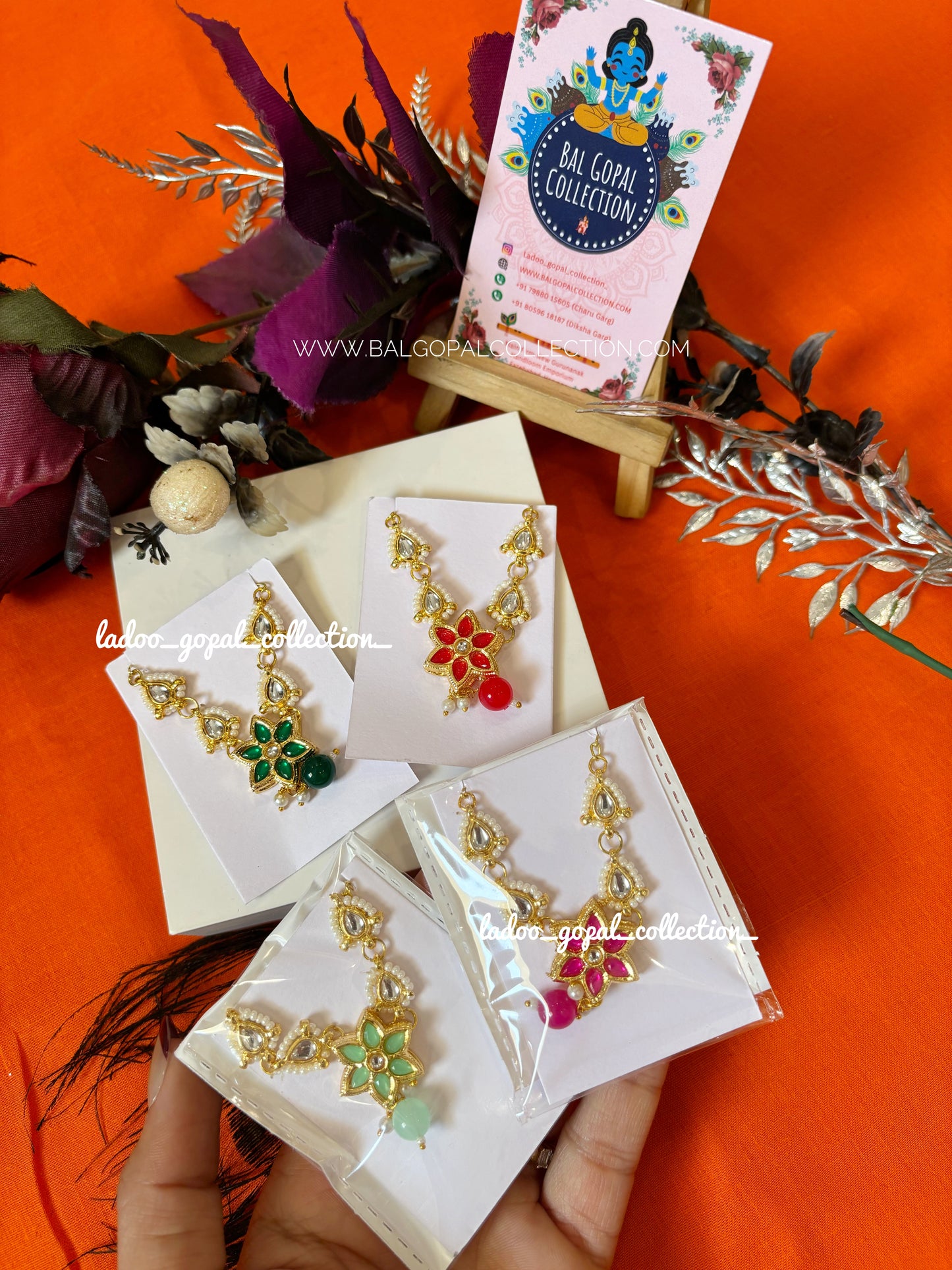 Premium kundan mala for laddu gopal