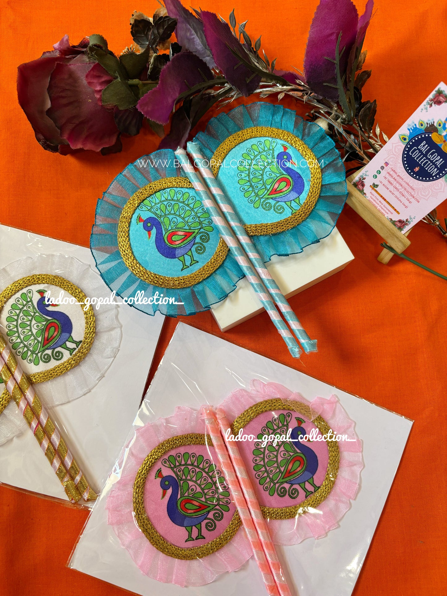 Peacock pankhi for laddu gopal