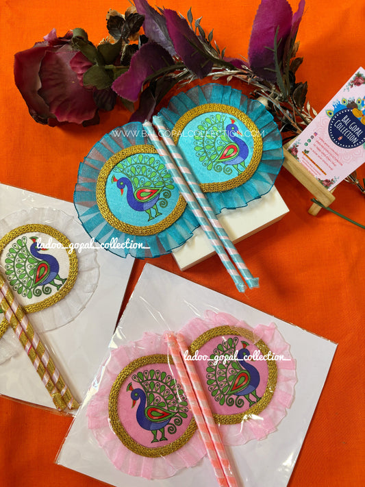 Peacock pankhi for laddu gopal