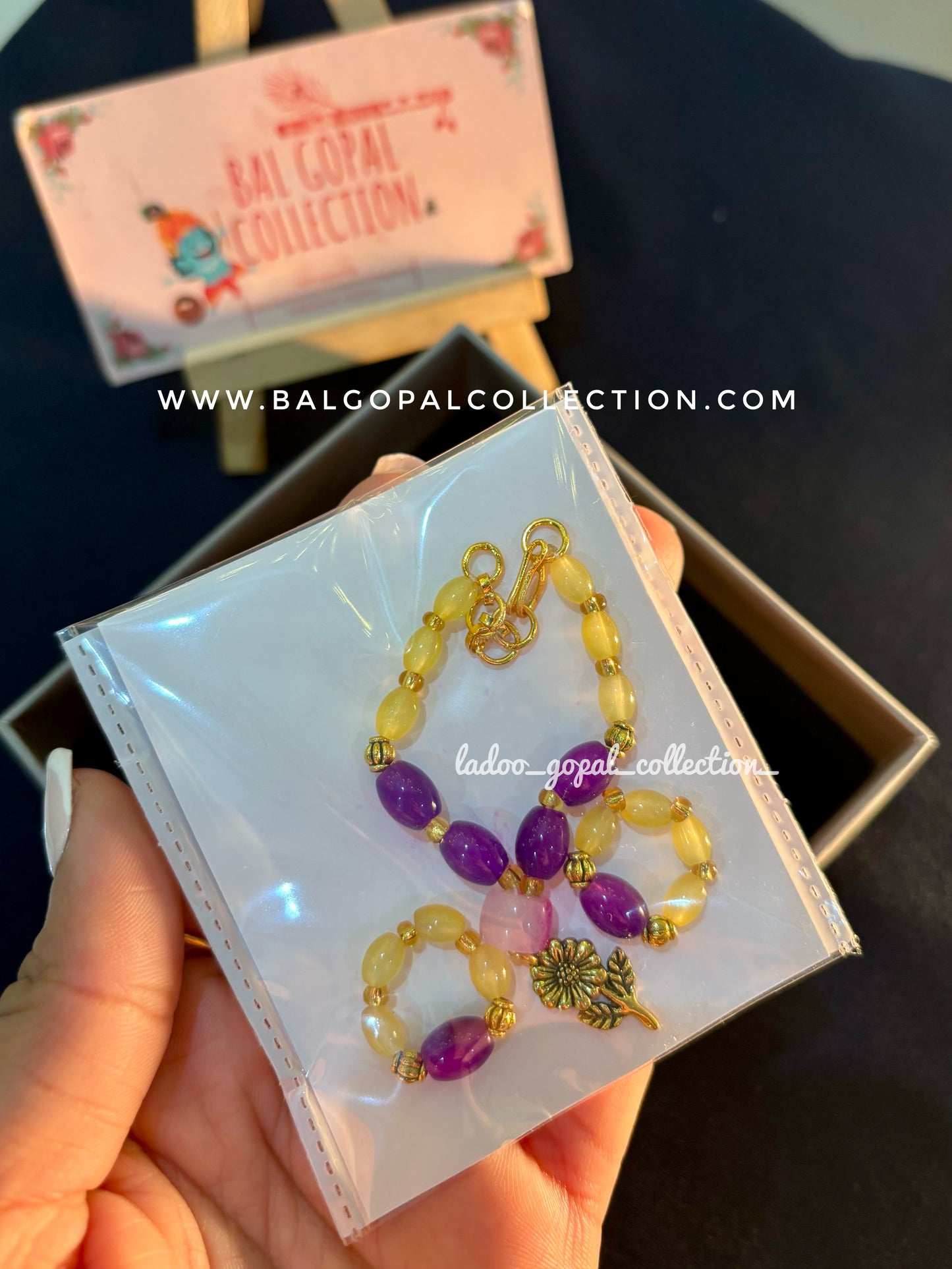 Laddu gopal mala with bangles size 3-4-5