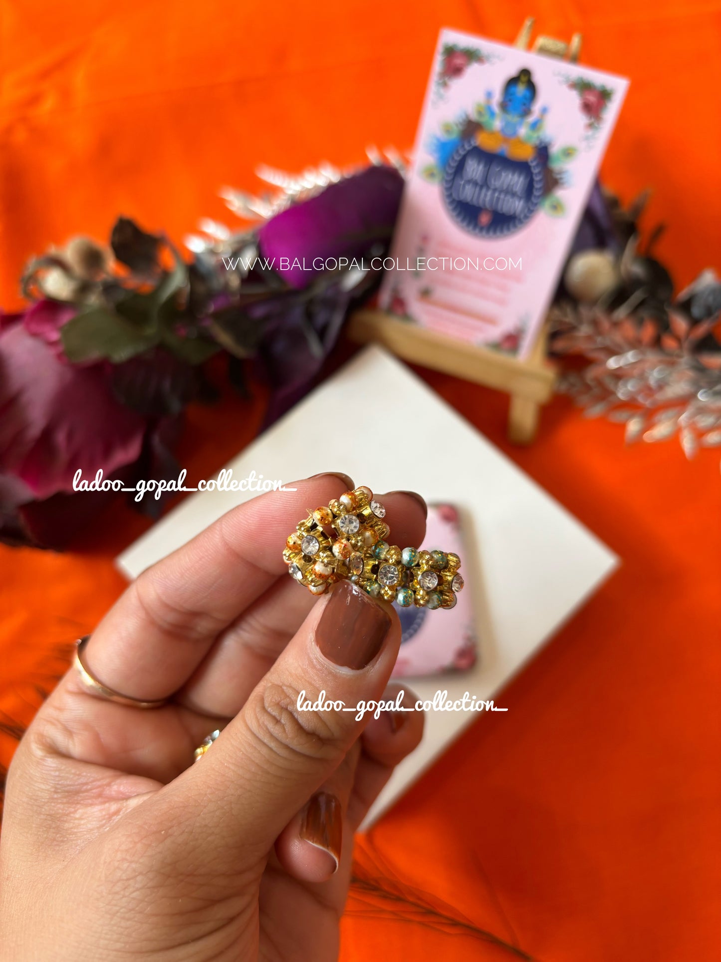 Stone bangles for laddu gopal size 3-4