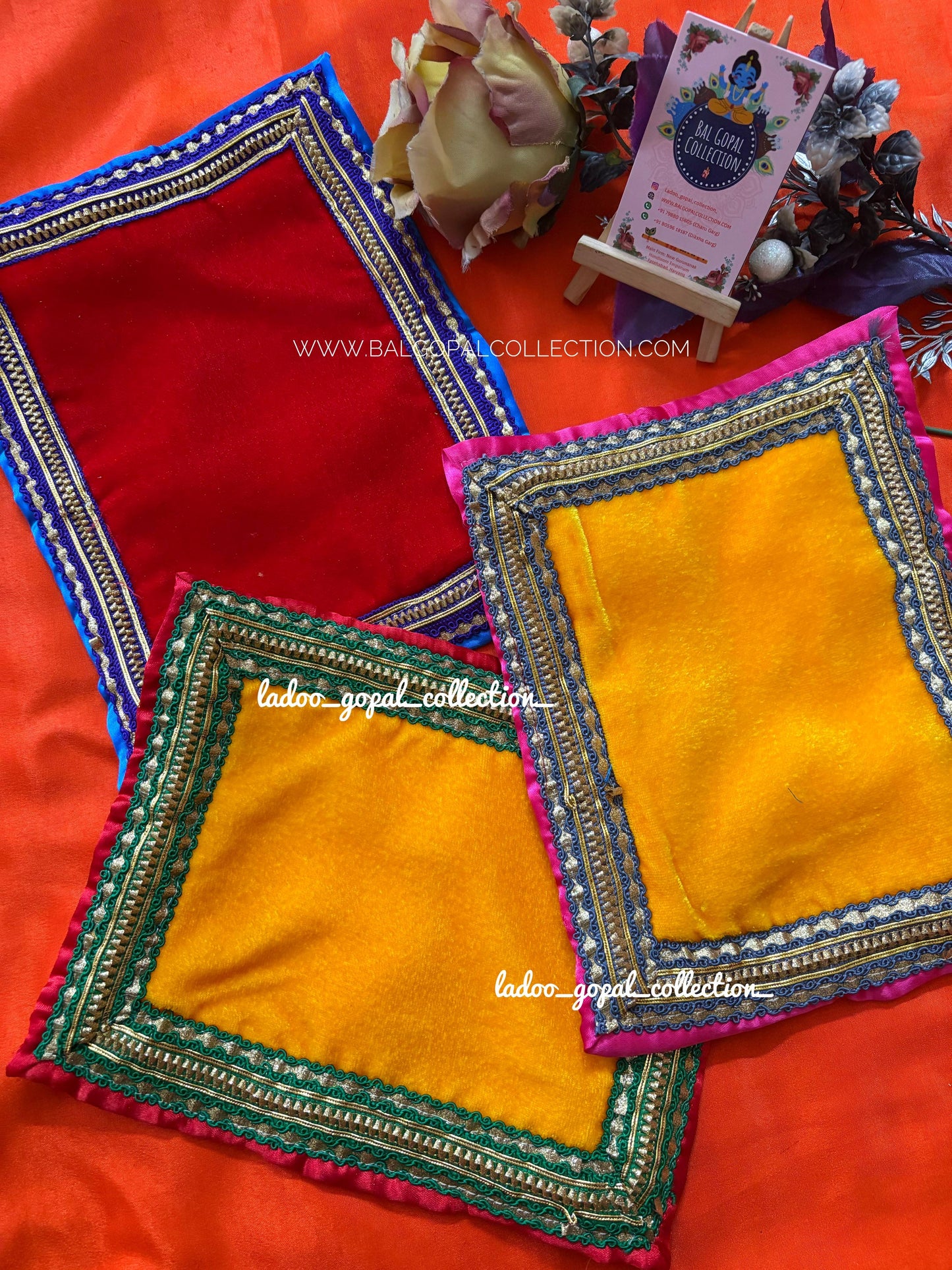 Velvet Gaddi/Blanket For Laddu Gopal