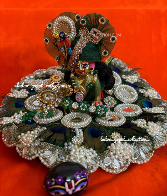 Meera morpankhi poshak for laddu gopal