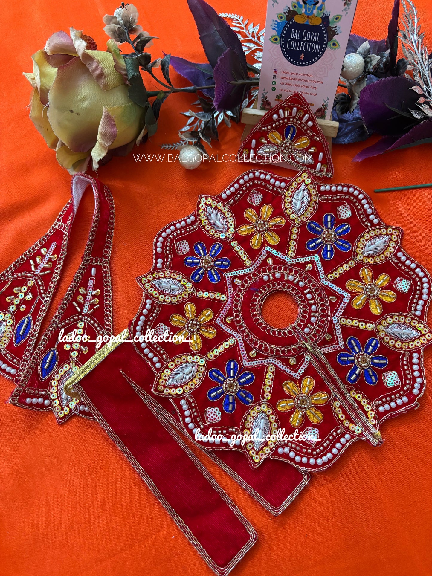 Heavy velvet poshak for laddu gopal