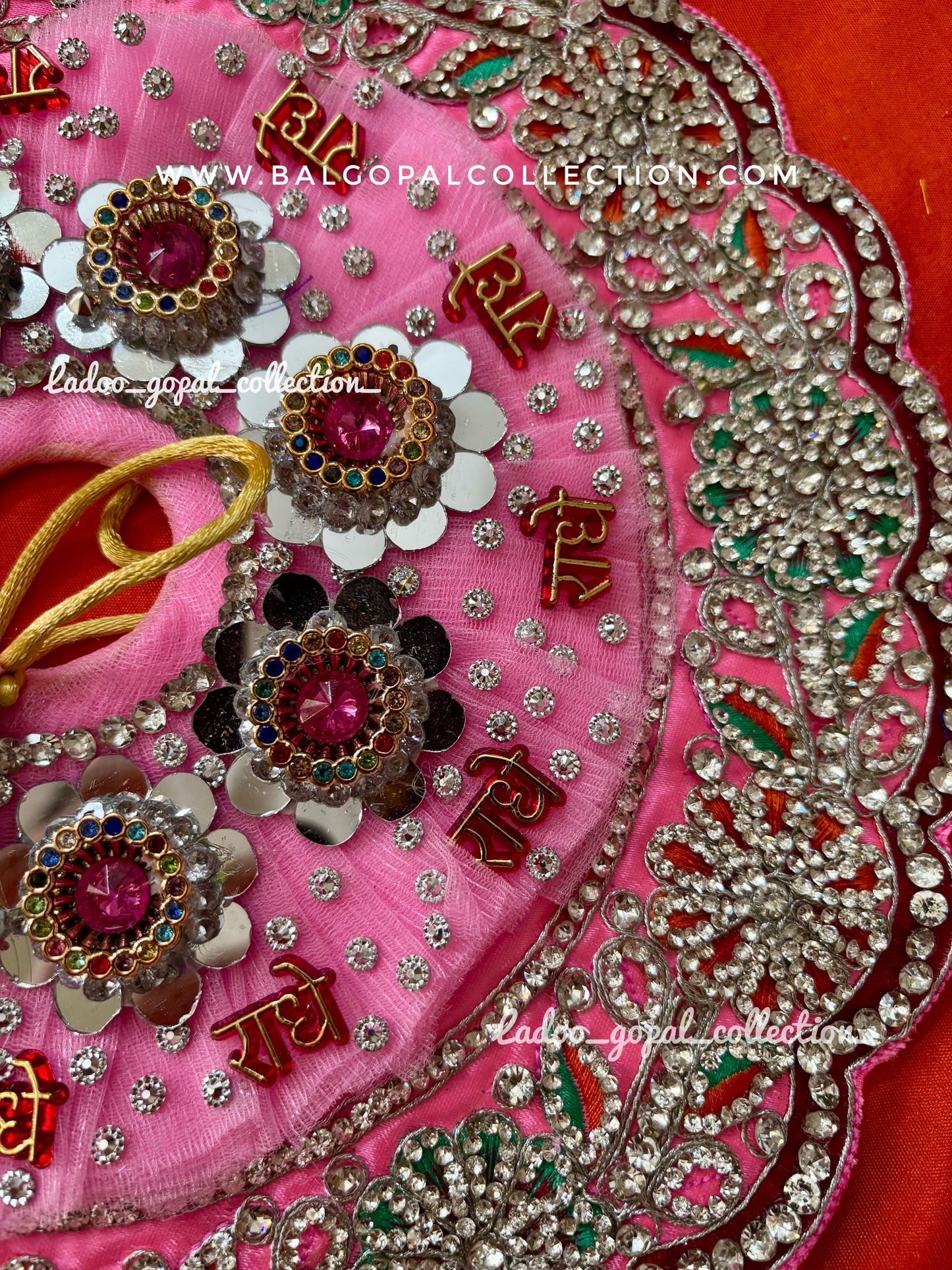 Heavy handwork poshak for laddu gopal