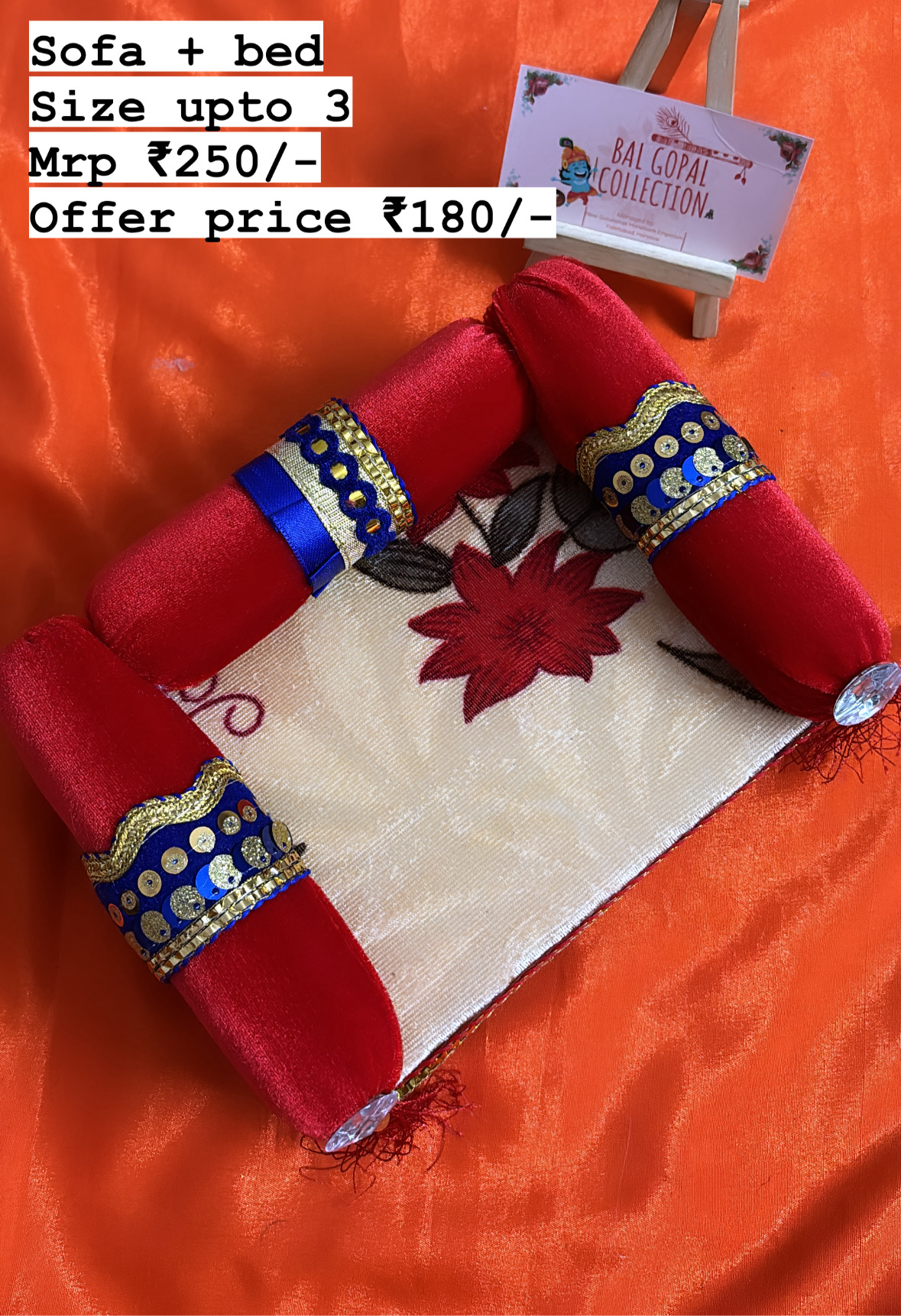 Bed and sofa for laddu gopal