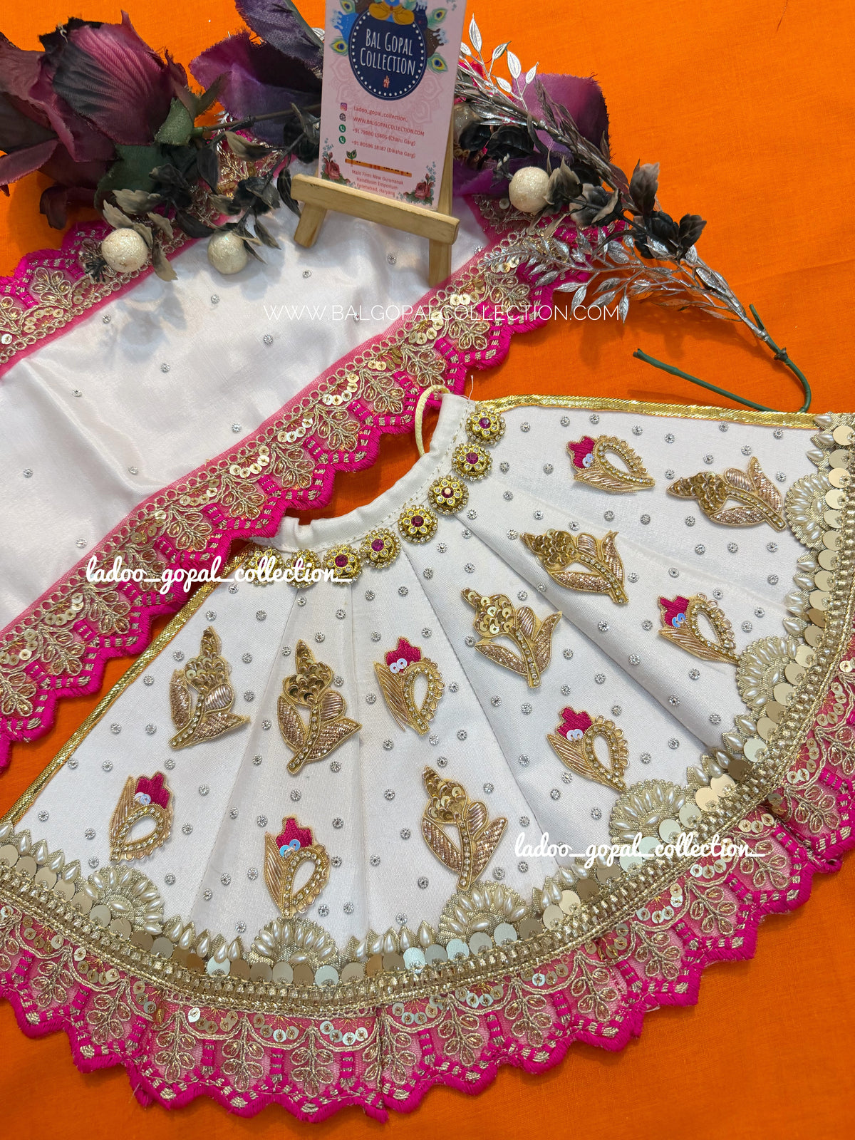 Premium white lehnga for mata rani