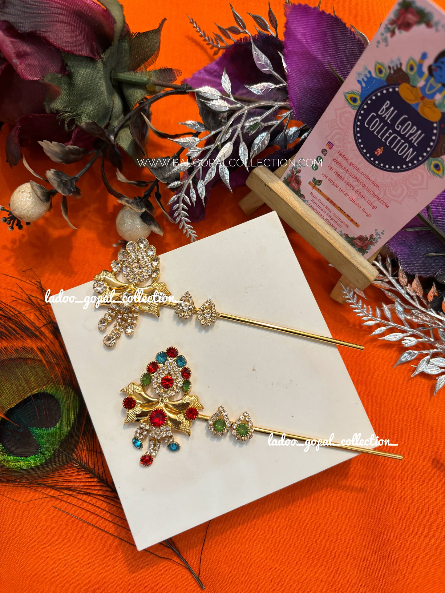 Premium stone Bansuri for laddu gopal
