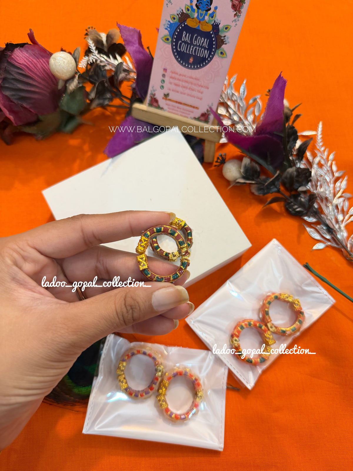 Heavy bangles for radha krishna
