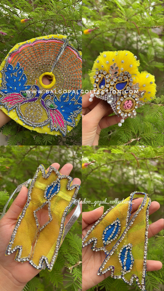 Heavy handwork poshak for laddu gopal size 6