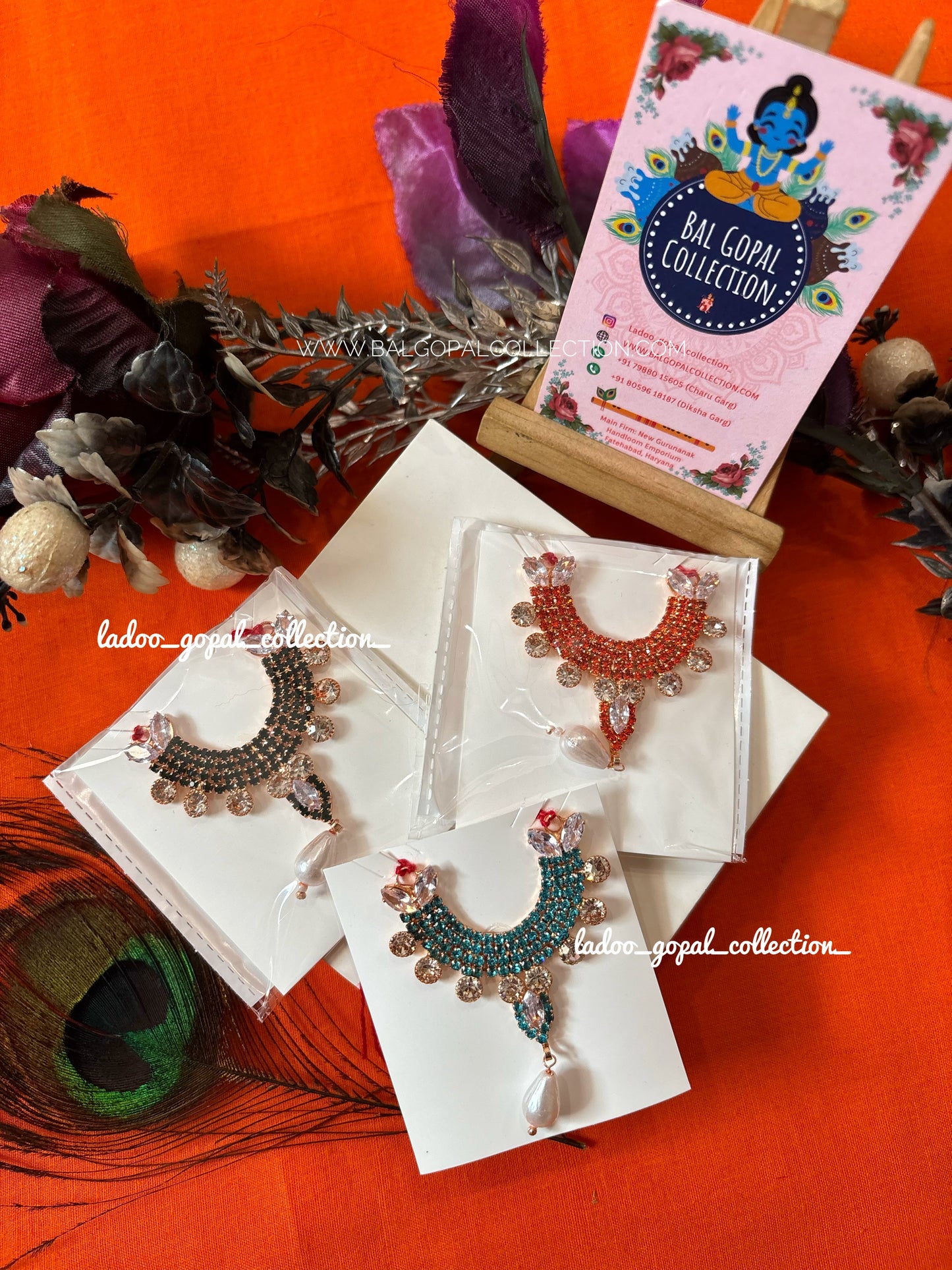 Stone mala for laddu gopal size 4-5-6
