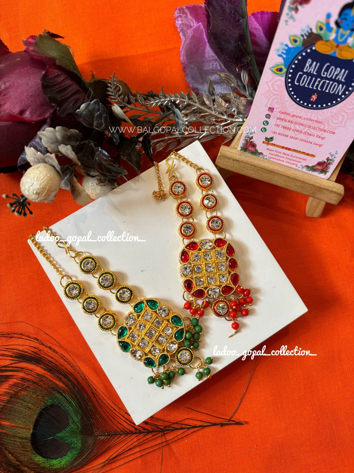 Premium kundan mala for laddu gopal