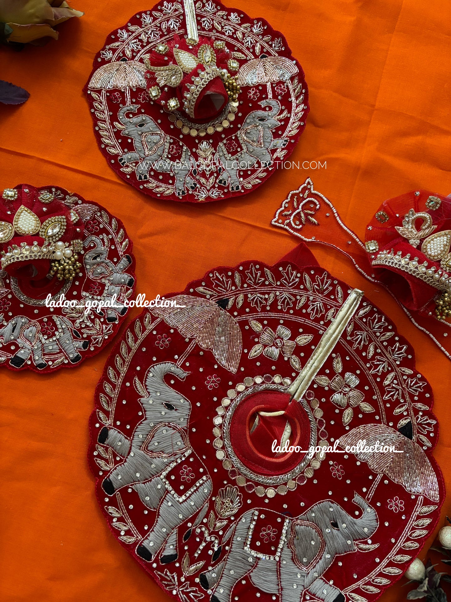 Royal elephant poshak for laddu gopal