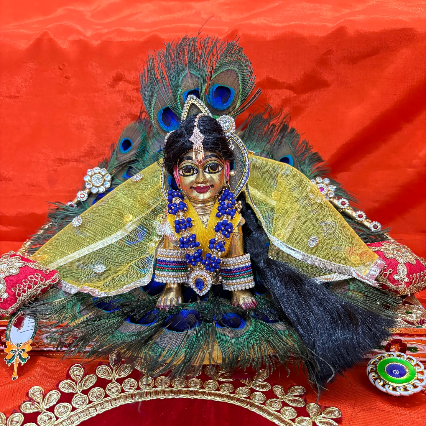 Morpankh poshak with pagdi for laddu gopal