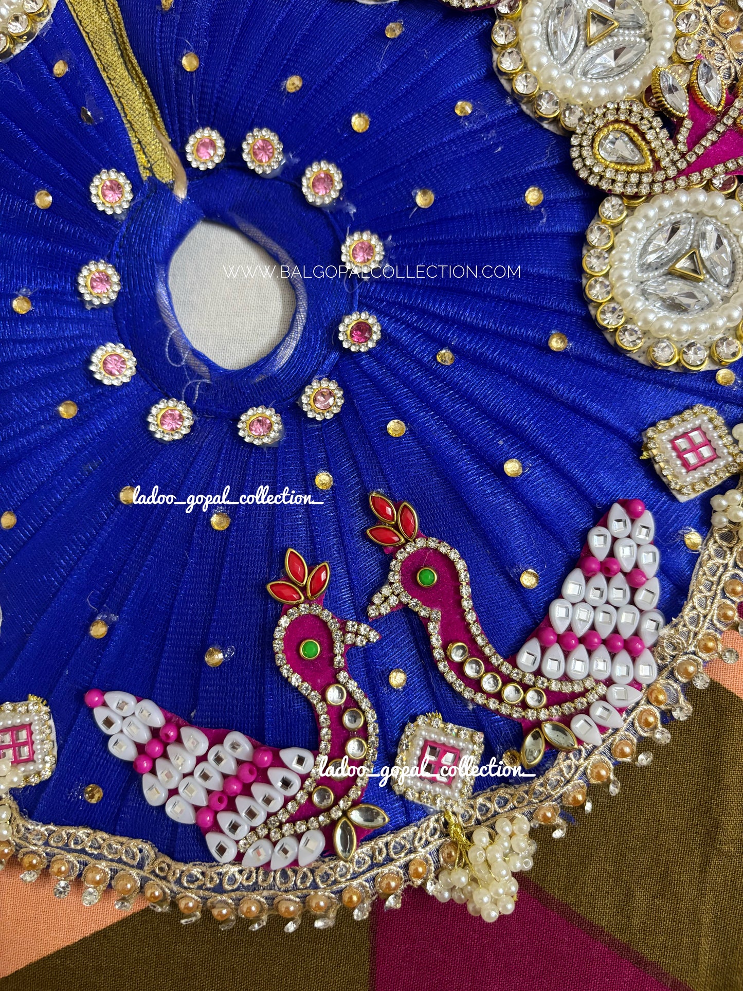 Heavy poshak for Radha Ashtami