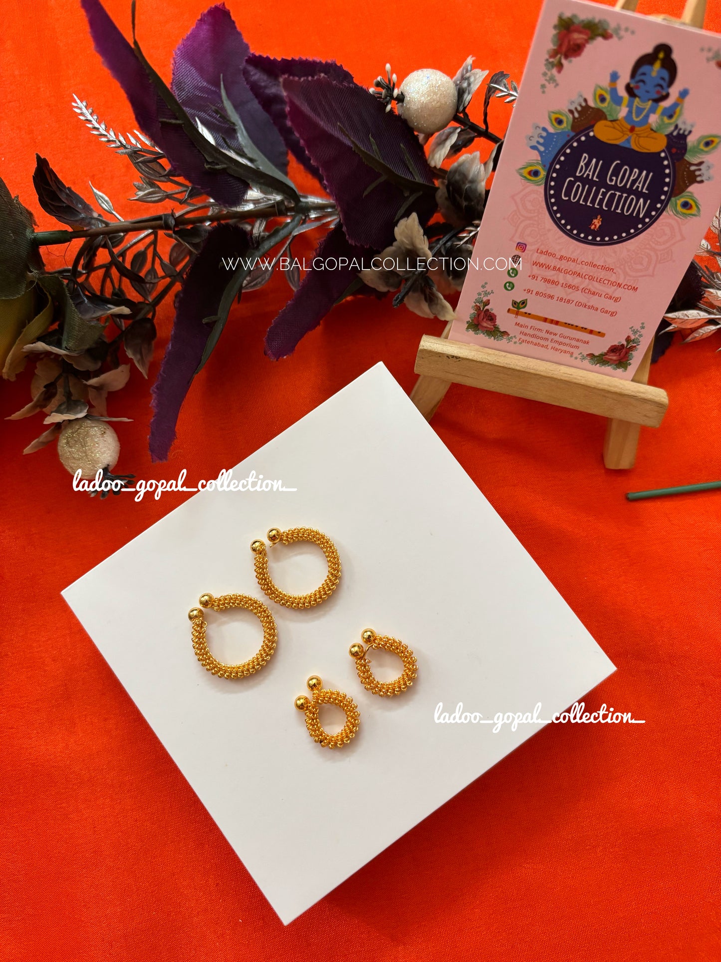 Gold bangles for laddu gopal