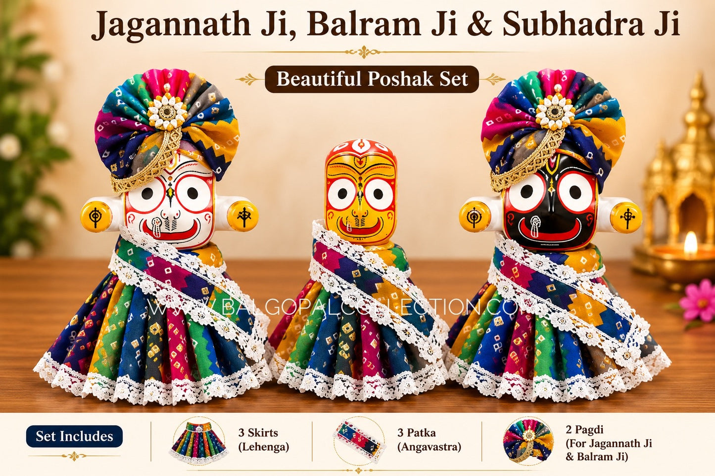 Premium Jagannath ji set